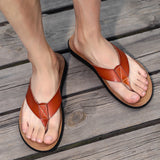 Summer Men's Casual Soft-soled Beach Slippers