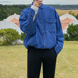 Vintage Big Pocket Denim Shirt Jacket