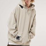 Stitching Thickened Hooded Coat Sweater