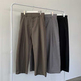 Men's Casual Loose Solid Color Wide Leg Pants