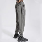 Men's Casual Sports Running Solid Color Loose Knitted Sweatpants