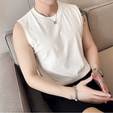 Men's Summer Slim Casual British Fake Two-Piece Sleeveless Vest