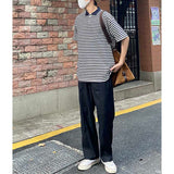 Casual Basic Solid Drawstring Pleated Trousers