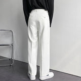 Men's Classic Solid Trousers Dress Pants