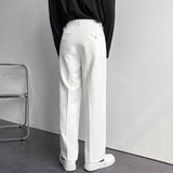 Business Casual Simple Classic Solid Color Drape Pants