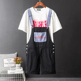 Bib Overall Shorts Above Knee Length Rompers Walk Dungaree Jumpsuit Relaxed Fit
