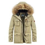 Winter Padded Coat Mid-length Loose Plus Size Multi-pocket Jacket