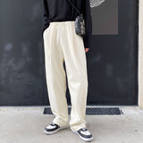 Men Casual Irregular Wrinkle Loose Wide Leg Pants