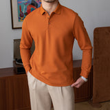 Men's Casual Bottoming Slim-fit Long-sleeved POLO Shirt