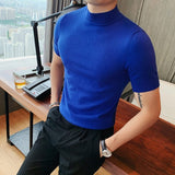 Half High Neck Knitted T-shirt