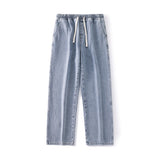 Men's Loose Straight Elastic Waist Wide Leg Pants