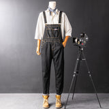 Men's Denim Bib Overalls, Men's Overalls Workwear with Adjustable Straps and Convenient Tool Pockets