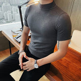 Half High Neck Knitted T-shirt