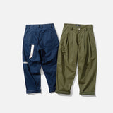 Japanese Casual Loose Profile Cotton Cargo Pants