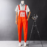 Men's Functional Wind Bib Overalls Fashion Slim Fit Jumpsuit with Adjustable Straps and Convenient Tool Pockets