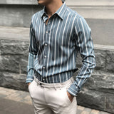 British Business Slim Fit Striped Long Sleeve Shirt