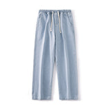 Men's Loose Straight Elastic Waist Wide Leg Pants