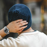 Navy Blue Knitted  Beanie Hat