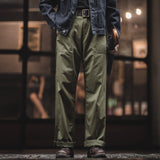 Retro Military Style Loose Casual Trousers