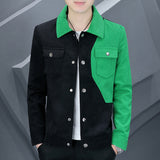 Men's Business Waffle Lapel Long Sleeve Jacket