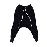 Men's Baggy Elastic Waist Drop Crotch Harem Pants