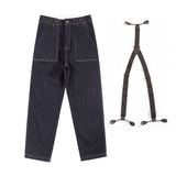 Men's Straight Workwear Jumpsuit Retro Casual British Overalls