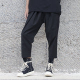 Straight Cropped Casual  Trousers