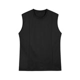 Men's Sleeveless T-Shirt Shoulder Pads Loose Vest