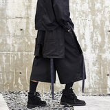 Mens Skirts Loose Gothic Black Wide Leg Harajuku Harem Pants