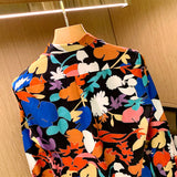 Men Casual Gorgeous Irregular Printed Slim Fit Long Sleeve Shirt