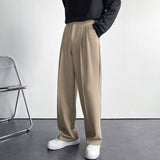 Men's Classic Solid Trousers Dress Pants