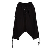 Men's Casual Wide Leg Baggy Harem Pant Lightweight Drop Crotch