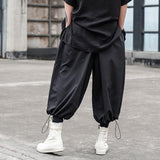 Men's Harem Pants Hip hop Joggers Baggy Wide Leg Pants