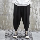 Men's Loose Stretchy Waist Casual Ankle Length Pants