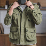 Men's Retro Military Style Army Green Jacket