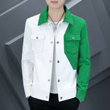 Men's Business Waffle Lapel Long Sleeve Jacket