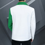 Men's Business Waffle Lapel Long Sleeve Jacket