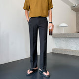 Thin Straight-leg Pants