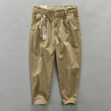 Men's Casual Simple Solid Color Loose Cargo Pants