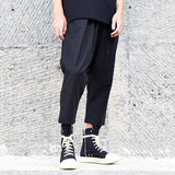 Straight Cropped Casual  Trousers