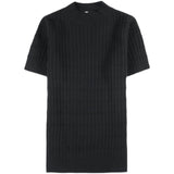 Men's Solid Color Casual Knitted Crew Neck Bottoming Shirt