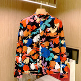 Men Casual Gorgeous Irregular Printed Slim Fit Long Sleeve Shirt