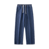 Men's Loose Straight Elastic Waist Wide Leg Pants