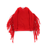 Fringed Long Sleeve Sweatshirt