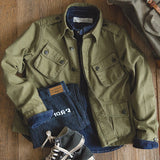 Men's Retro Military Style Army Green Jacket