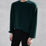 Casual Thin Loose Solid Color Long Sleeve T-Shirt