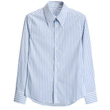 Men's British Vintage Slim Striped Long Sleeve Shirt