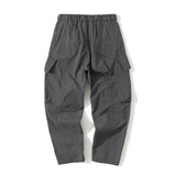 Japanese Outdoor Belt Elastic Waist Loose Cargo Pants