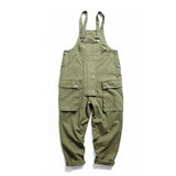 Men's Denim Bib Overalls Fashion Relaxed Fit Casual Jumpsuit Lightweight Overalls with Pockets