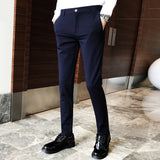 Men's Casual British Business Slim Suit Pants